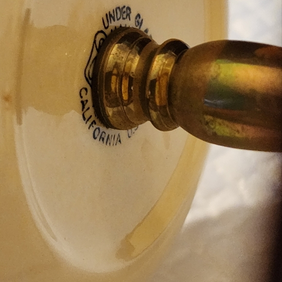 Vintage MCM Vernon Kilns Organdie Pattern Two-Tiered Serving Tray - Picture 6 of 7